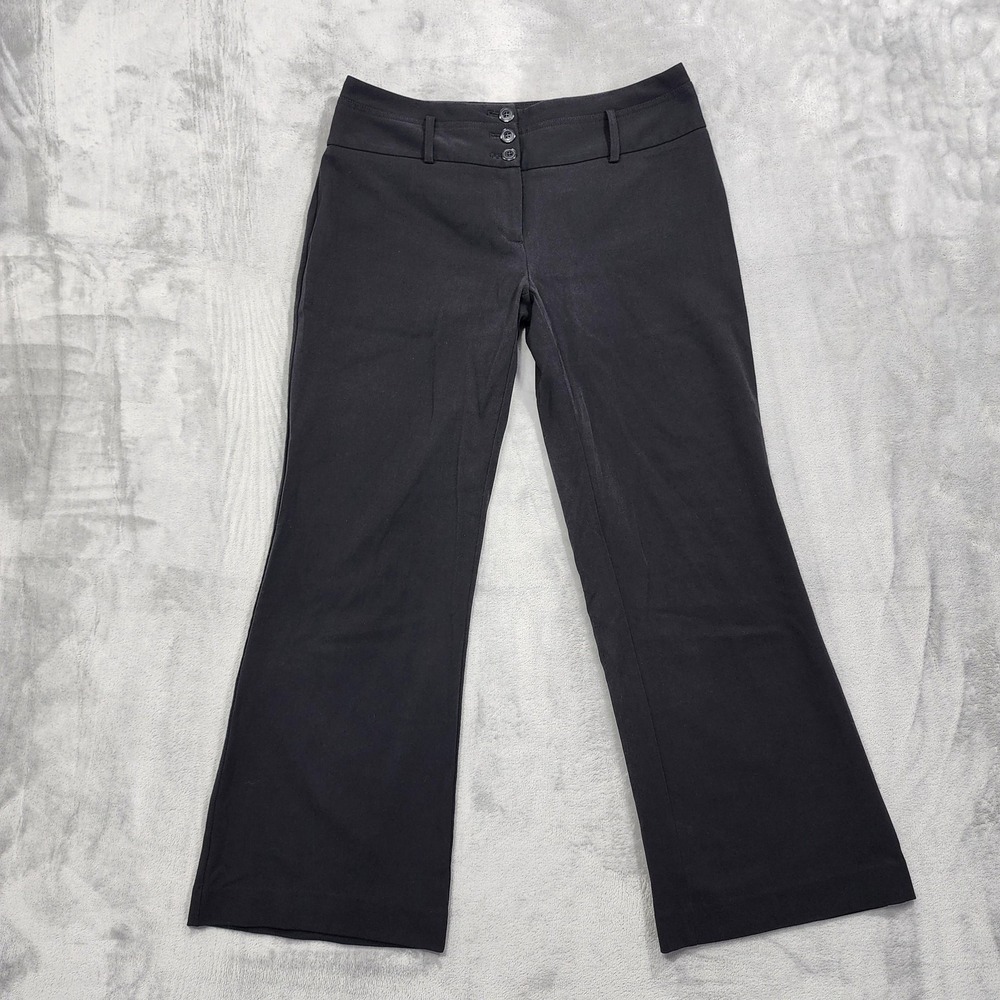 Apt. 9 Pants Womens 10P PETITE Black‎ Ava Bootcut Twill Stretch Office Career
